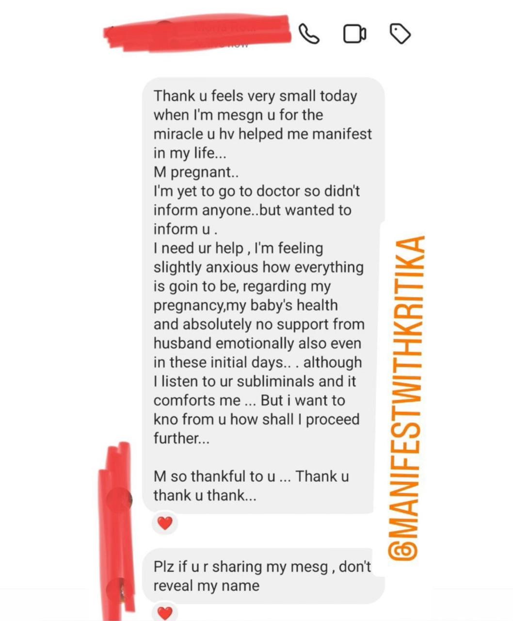 Testimonial 2 - manifestwithkritika.com